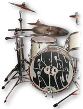 Jeff Alfaro's Gretsch drums