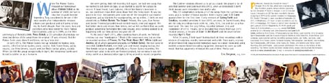 The Patron Saints' Latimer Sessions CD liner notes panel.