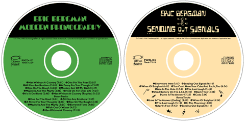 Eric Bergman's Modern Phonography and SEnding Out Signals CD labels.