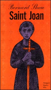 Saint Joan book cover which inspired our name in 1966.